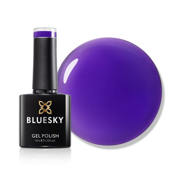 Bluesky gel polish Groove On Over in purple shade, UK version