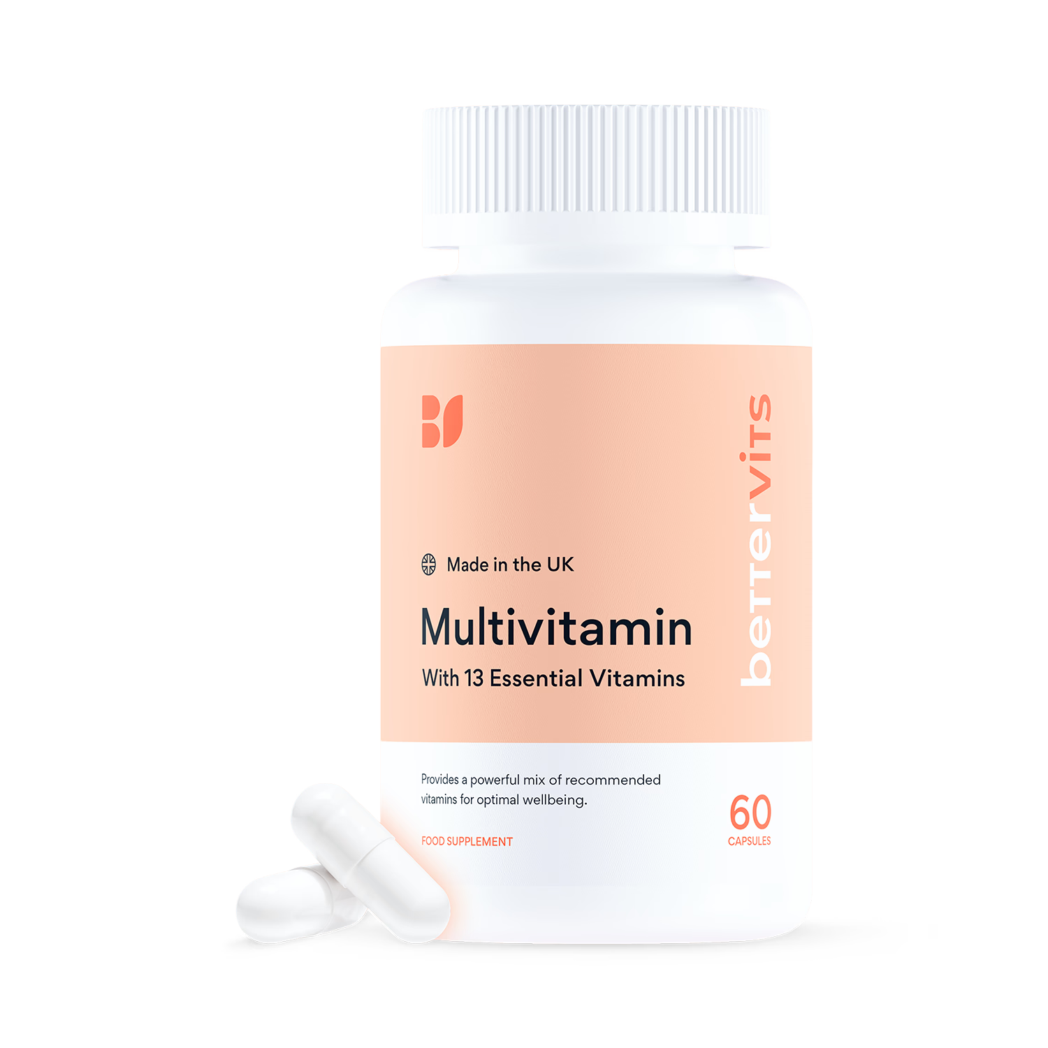 Bettervits multivitamin 60 capsules, UK version