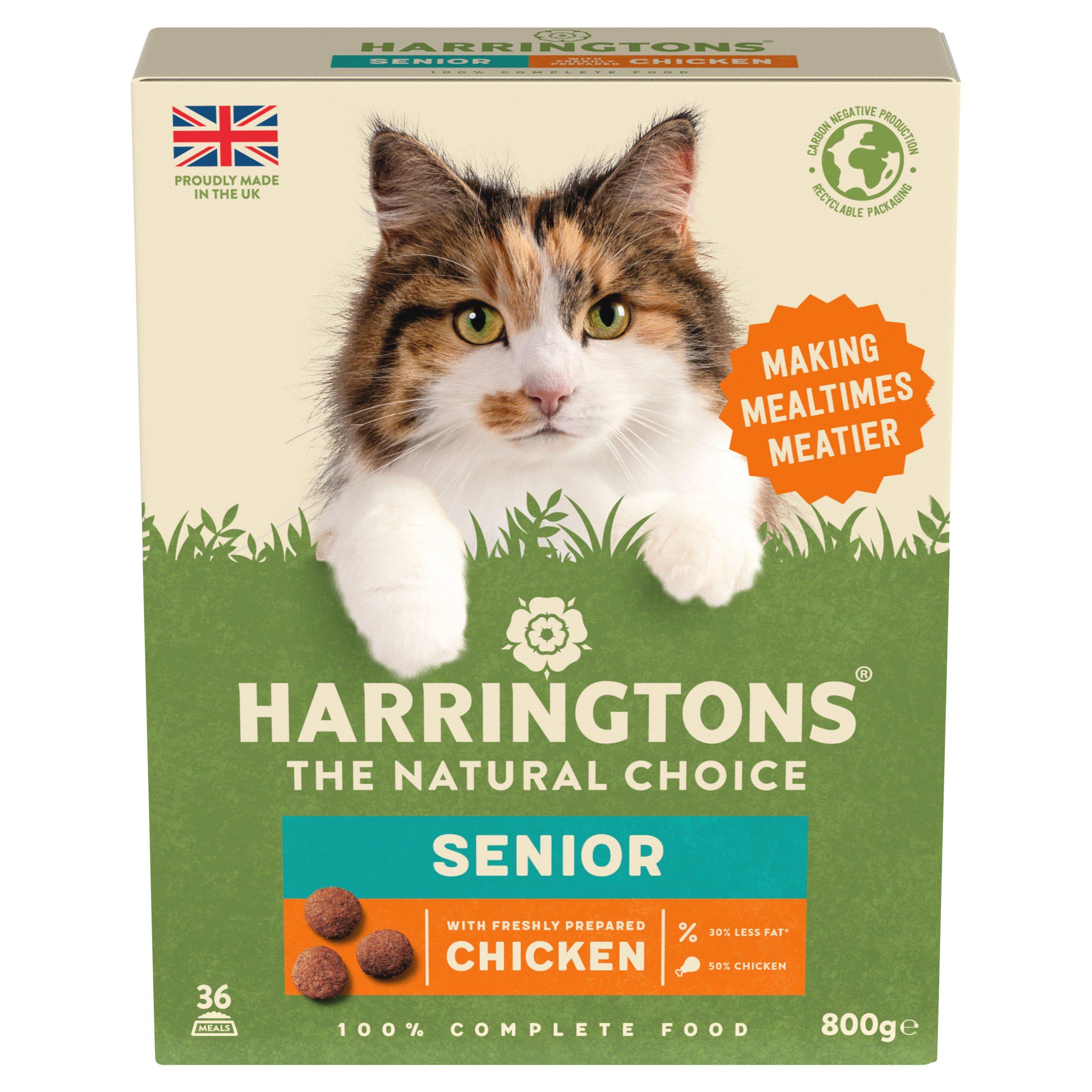 Harringtons Chicken Senior Dy Adult Cat Food 800g GOODS Sainsburys   