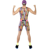 Smiffys aerobics instructor costume with bodysuit hat and bum bag - British product