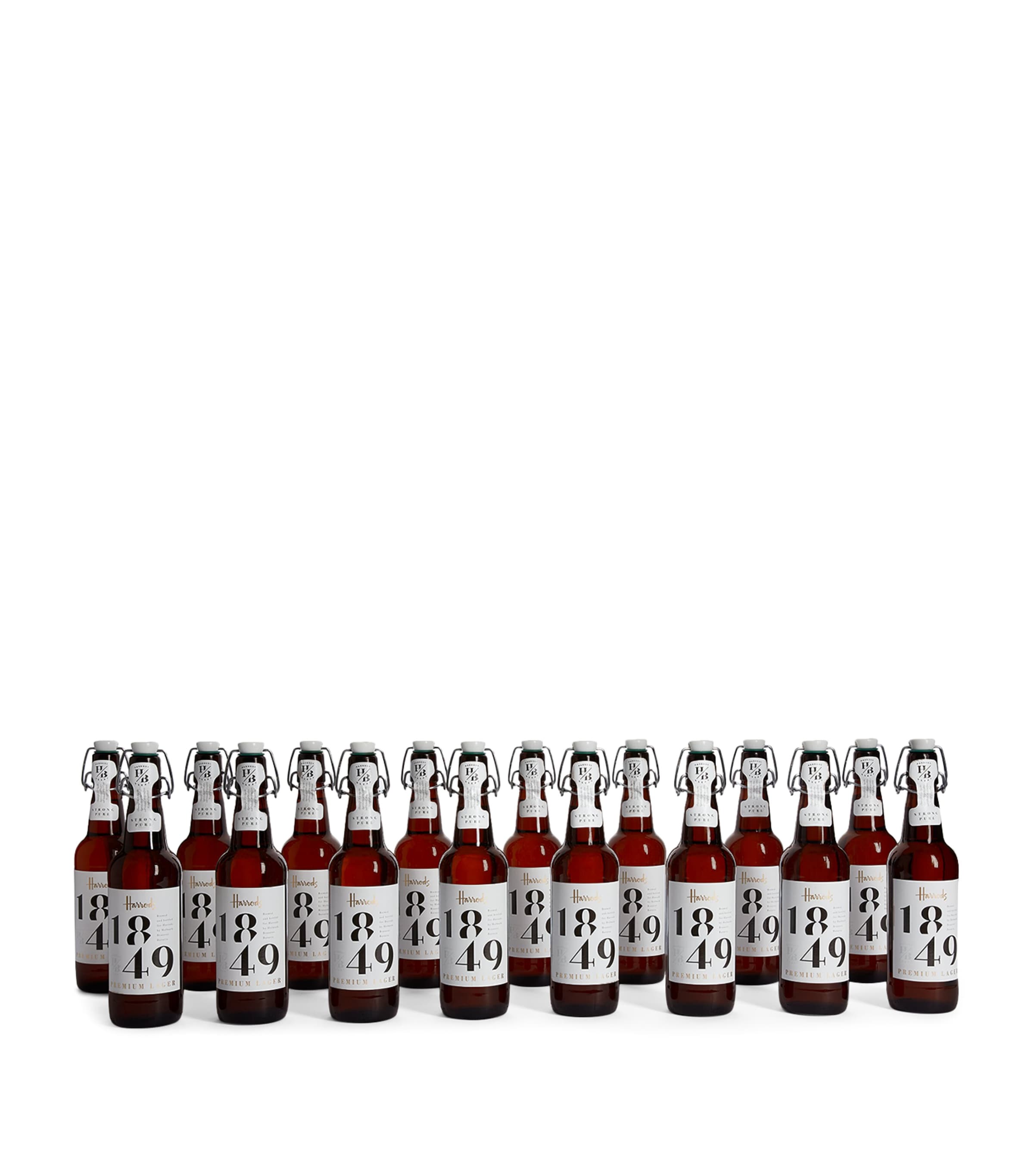 Harrods 1849 Premium Lager 16 bottle case, UK version
