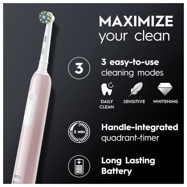 Oral-B ProSeries1 Pink Electric Toothbrush,Designed by Braun GOODS Superdrug   