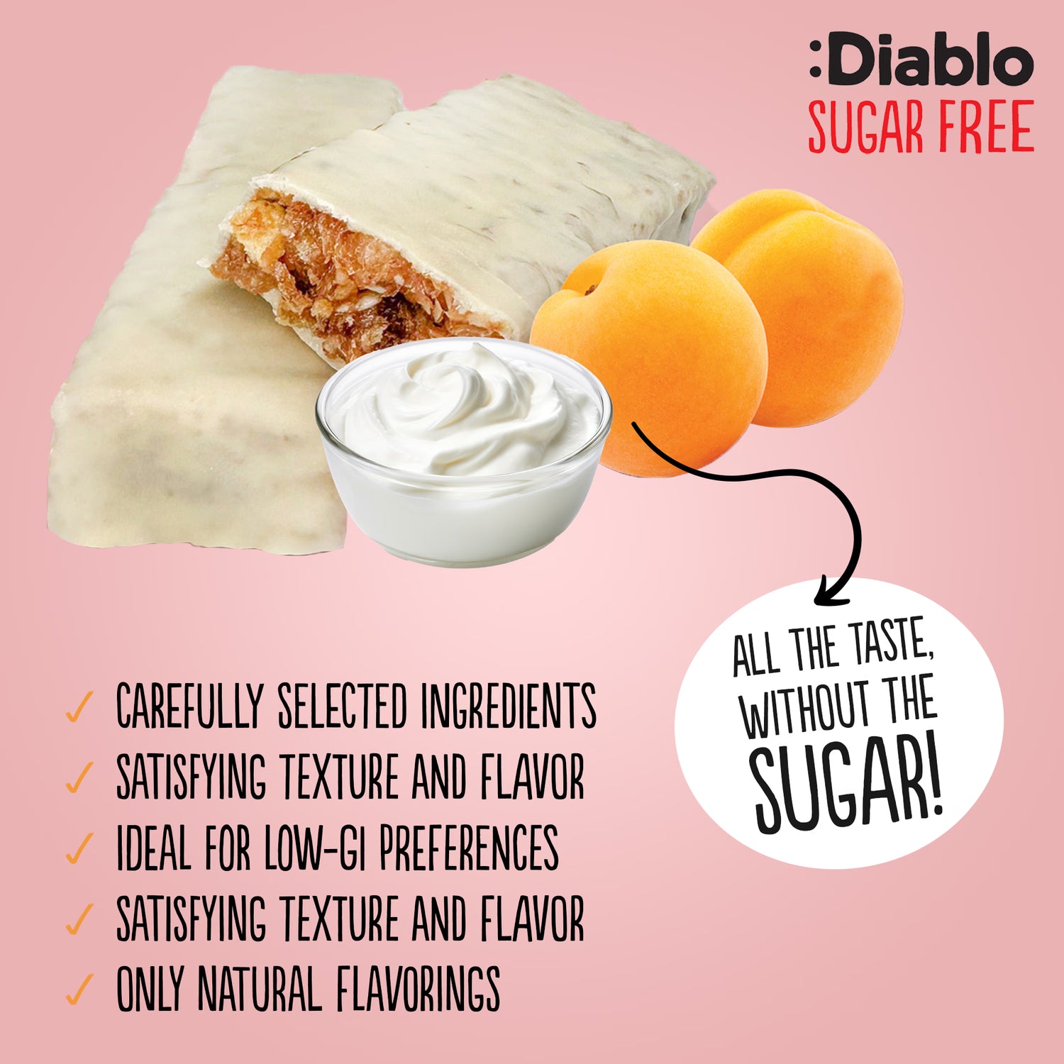 Diablo apricot muesli bar 30g (British brand)