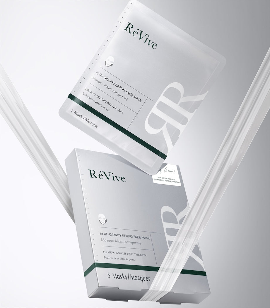 RéVive Anti-Gravity Lifting Sheet Mask Pack of 5, imported from the UK