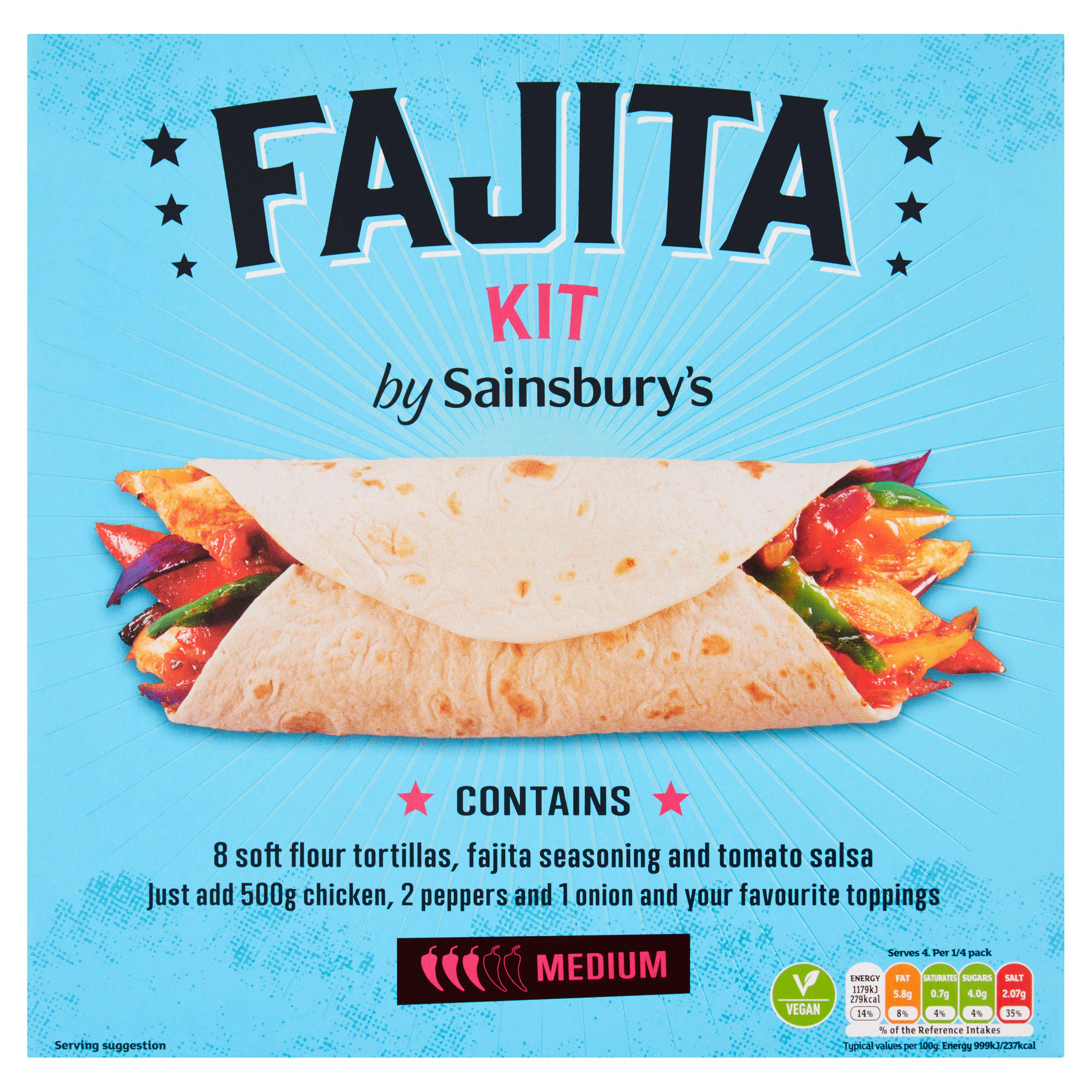 Sainsbury's Fajita Kit 470g Mexican Sainsburys   