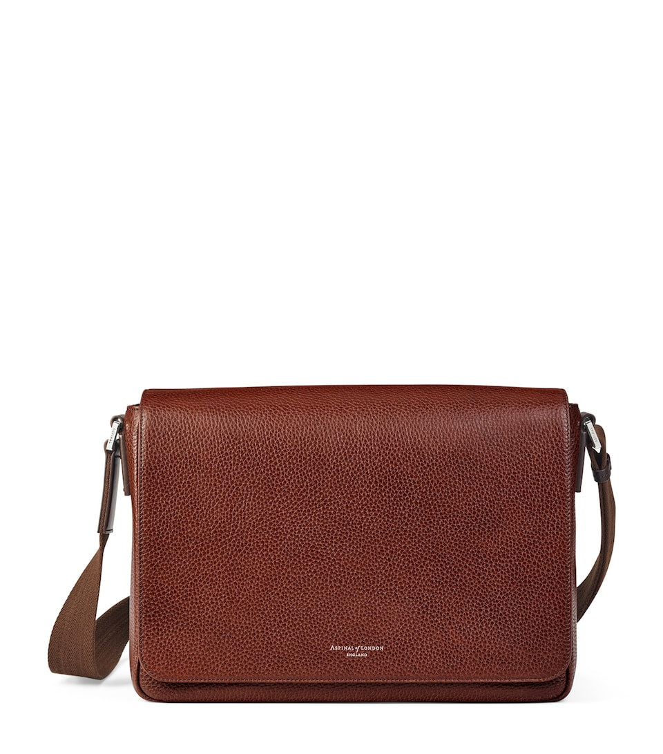 Men's Suede and Calfskin Satchel with Adjustable Strap and Zip Pocket, 24cm x 34cm x 12cm