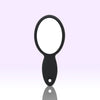 EYECANDY mini hairbrush black with mirror, UK version