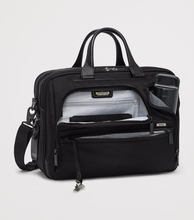 Tumi Alpha 4 expandable briefcase for 15-inch laptop, imported from the UK