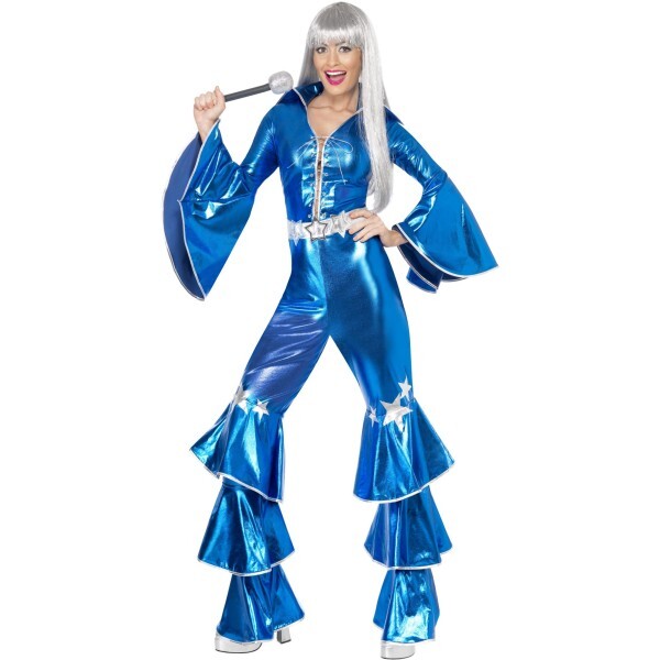 Smiffys 1970s Dancing Dream costume blue, UK version