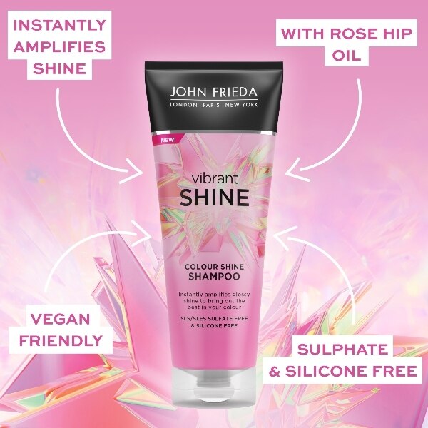 John Frieda Vibrant Shine Colour Shine Shampoo 250Ml GOODS Superdrug   