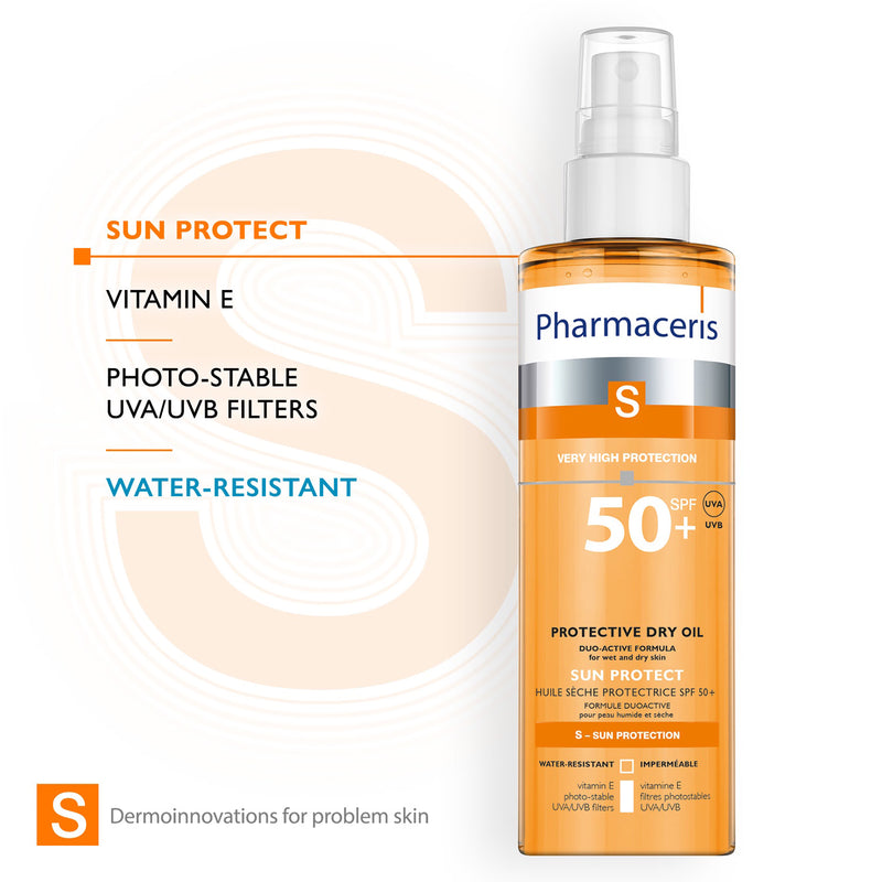Pharmaceris protective dry oil SPF 50 200ml - British product