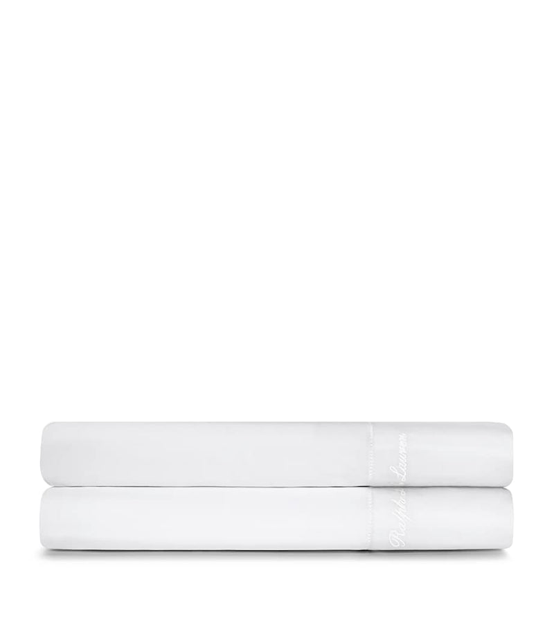 Ralph Lauren Langdon Super King Flat Sheet 270cm x 300cm, imported from the UK