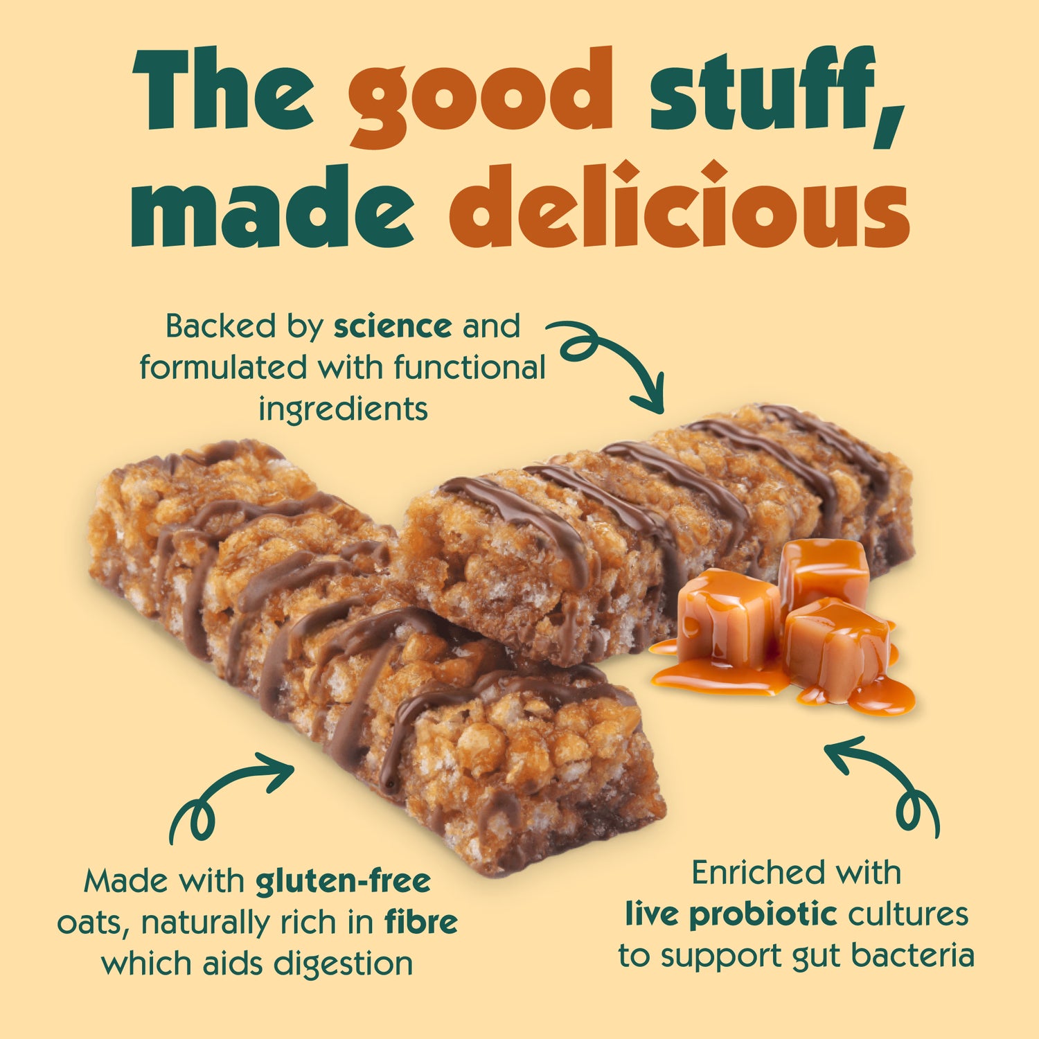 Settled Me+ golden toffee bars 5 pack, imported from the UK