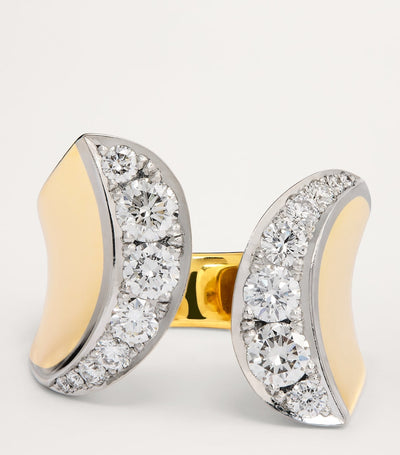 Harrods Engelbert Bague Margareta en or jaune et diamant - Acheter en ligne sur McGrocer