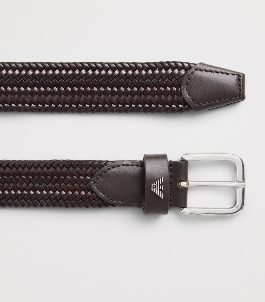 Emporio Armani woven leather belt 3cm - British product