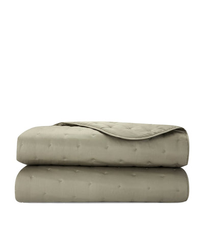 Harrods Yves Delorme Triomphe Kaki Super King Bedcover (285cm x 250cm)- Buy online at McGrocer