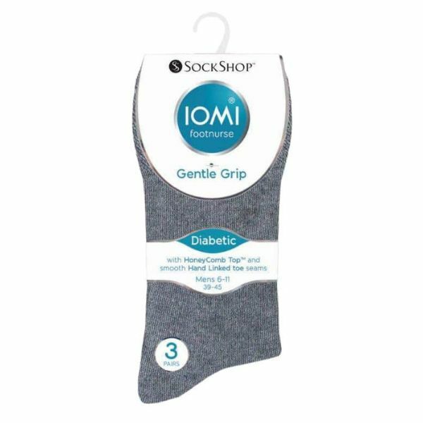 IOMI Mens 6 Pairs Non Elastic Diabetic Socks 12-14 UK GOODS Superdrug   