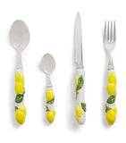 Les-Ottomans ceramic lemon cutlery set 4-piece, UK version