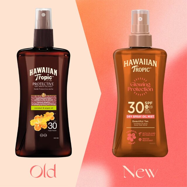 Hawaiian Tropic Protective SPF 30 Dry Oil Sunscreen Spray   200ml