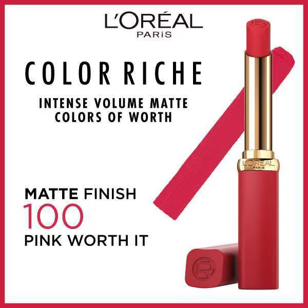 L'Oreal Paris Lipstick Pink Worth It, UK version