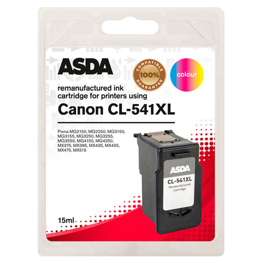 ASDA Canon CL-541XL Colour Ink Cartridge General Household ASDA   