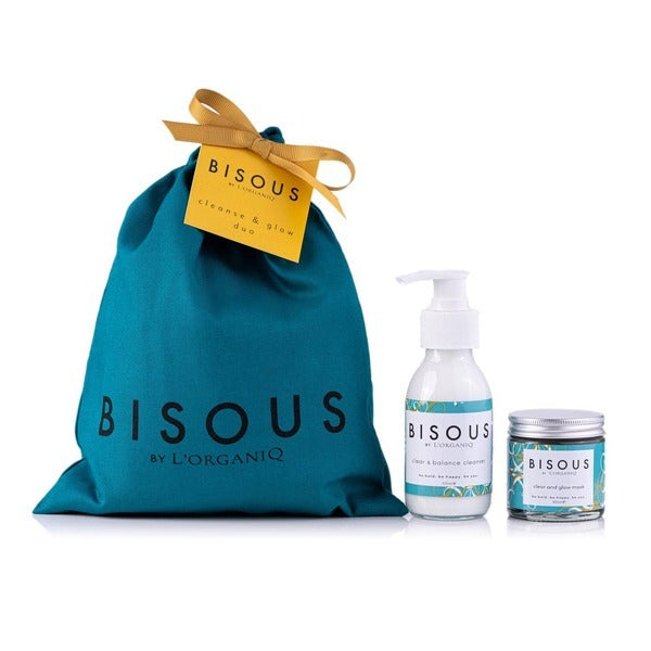 BISOUS by L'ORGANIQ Cleanse and Glow Duo Gift Bag