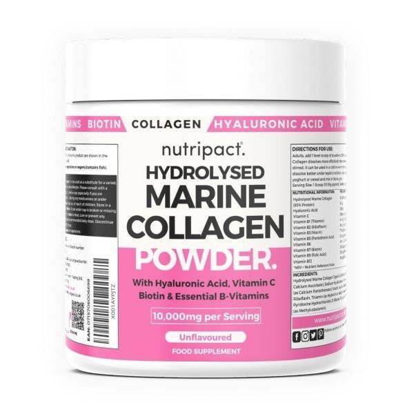Nutripact marine collagen powder unflavoured 300g, imported from the UK