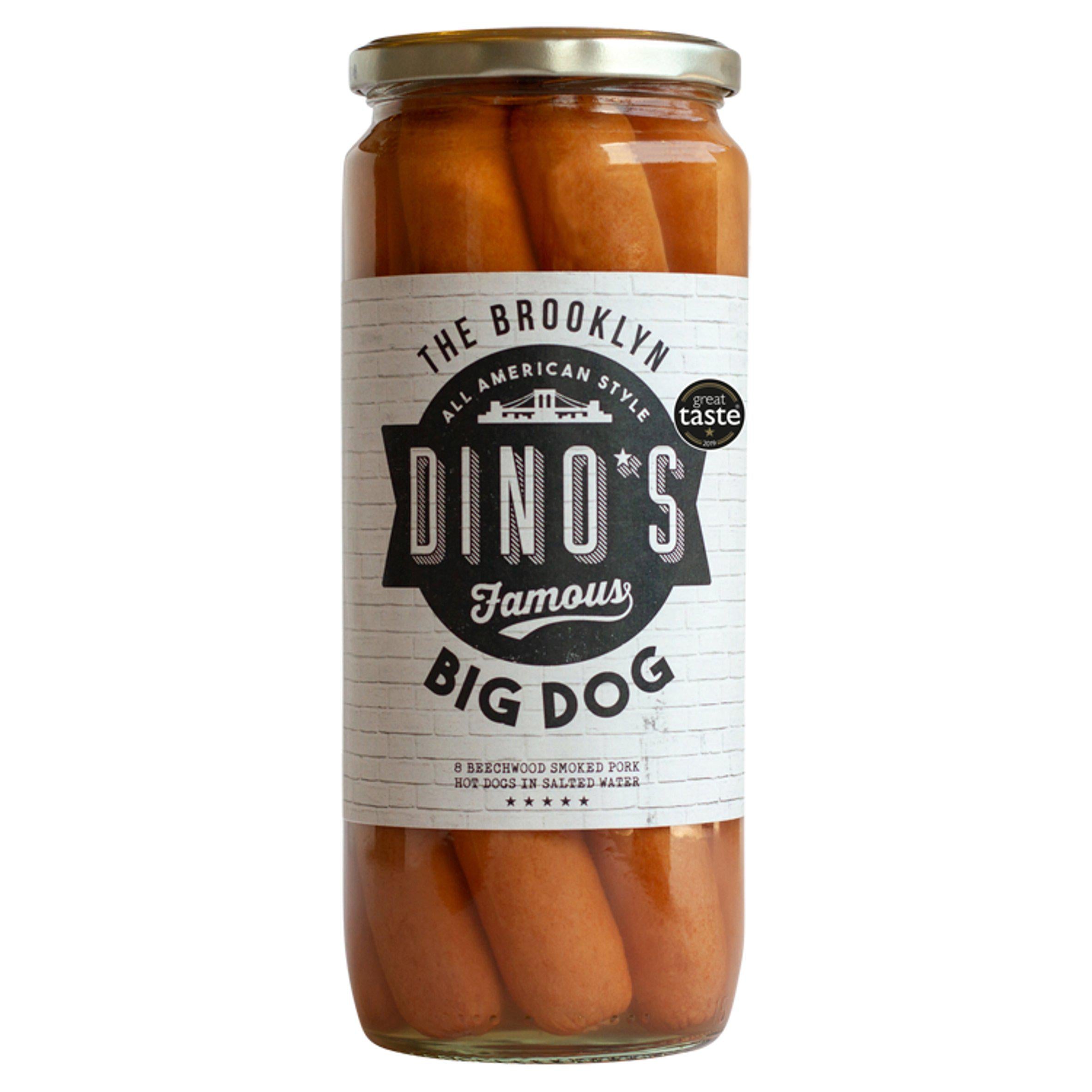 Brooklyn Dino's Famous Big Dogs Beechwood Smoked Pork 720g Hot meat & meals Sainsburys   