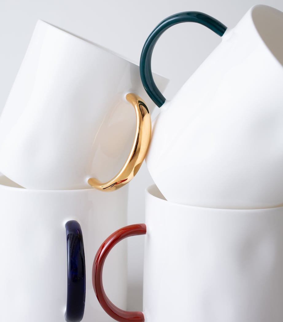 Feldspar bone china tea mugs set of 4, imported from the UK