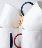 Feldspar bone china tea mugs set of 4, imported from the UK