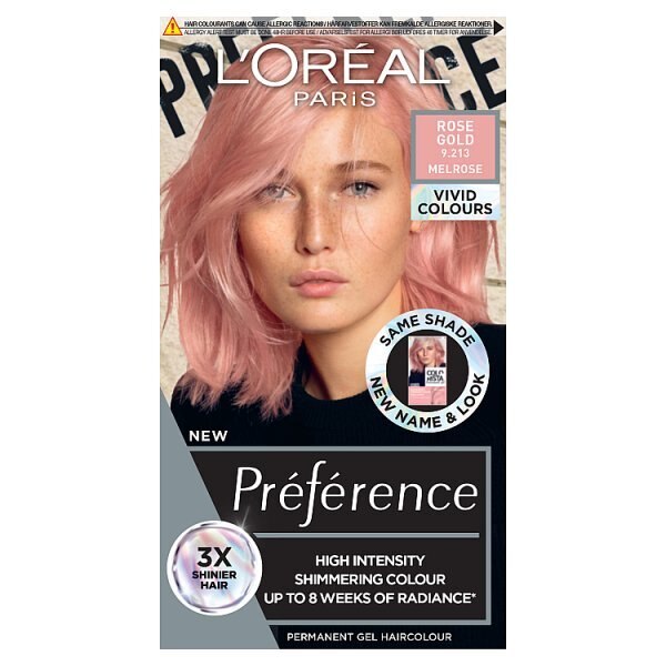 Preference Vivids (Colorista) Hair Dye Silver Grey 10.11 GOODS Superdrug ROSE GOLD 9214  