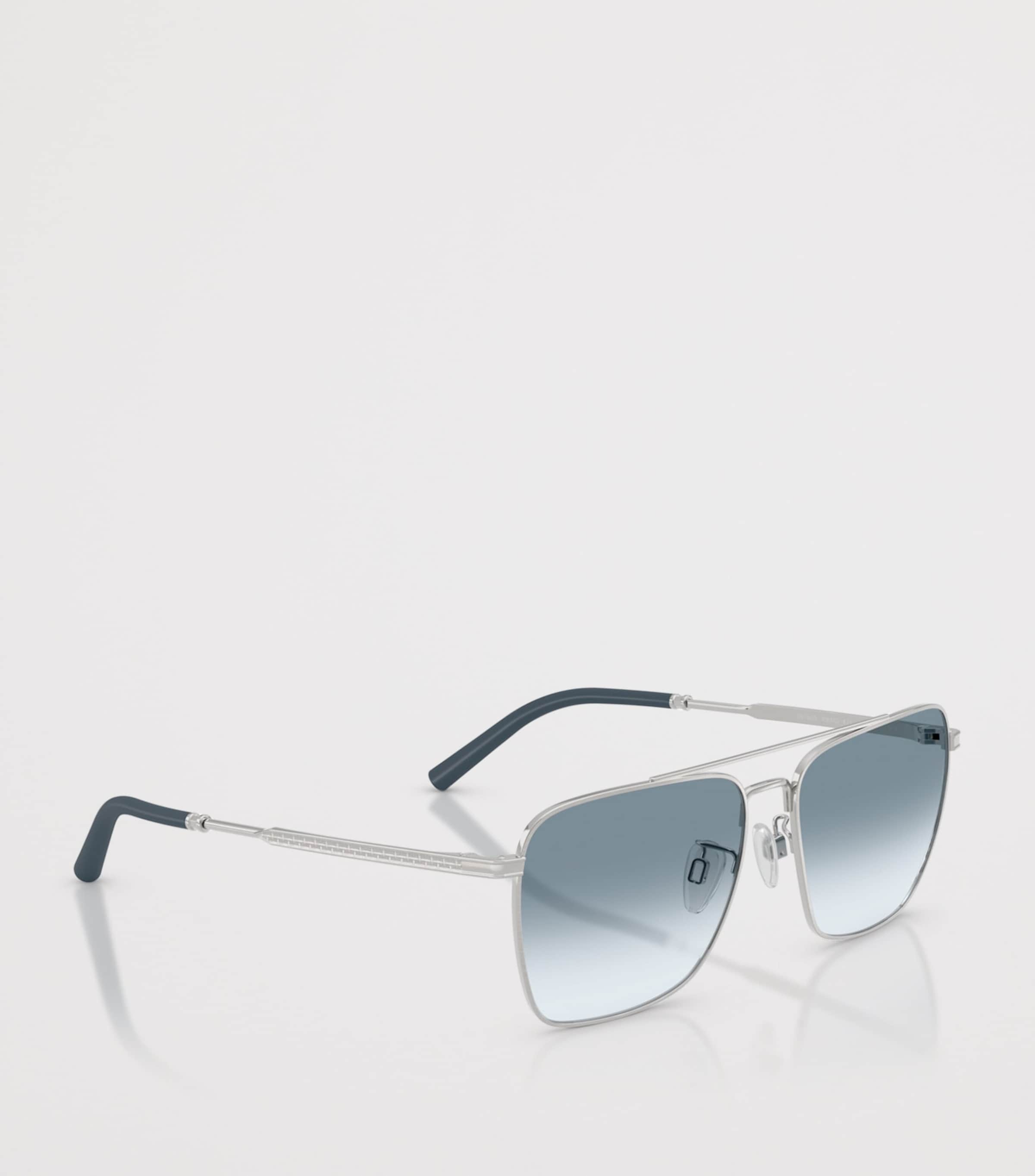 Oliver Peoples Metall R-15 firkantede solbriller, britisk versjon
