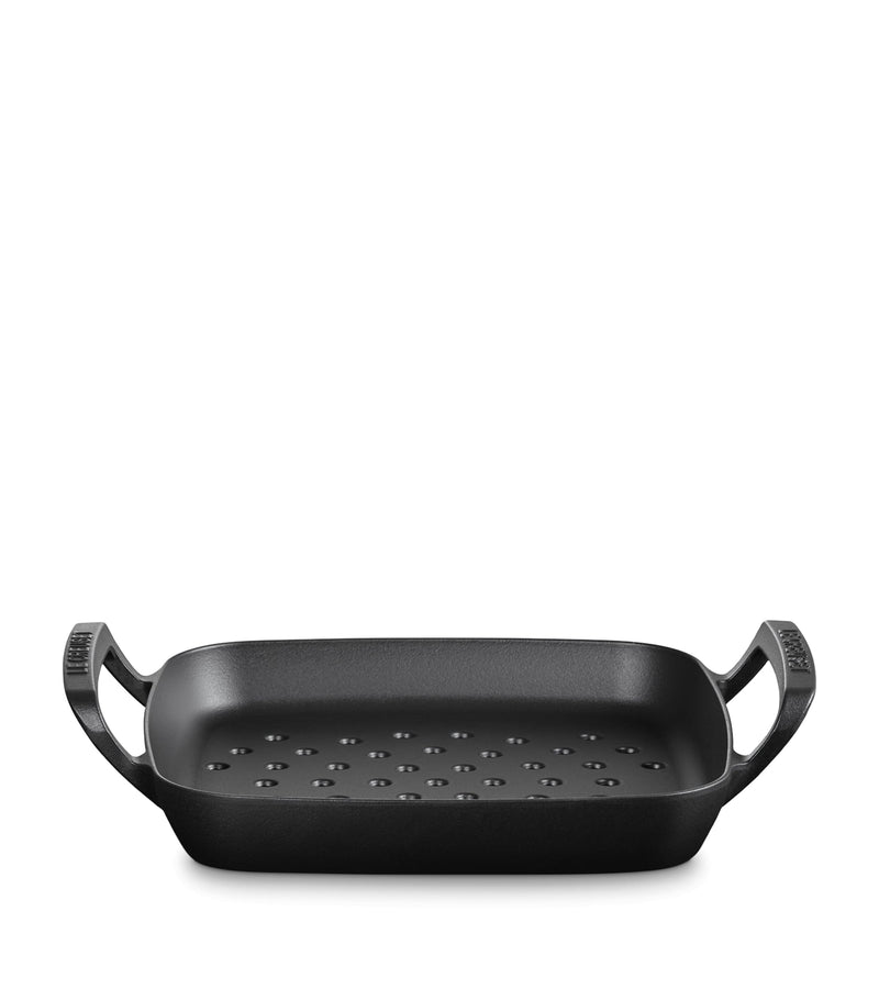 Le Creuset cast iron square grilling basket 30cm, UK version