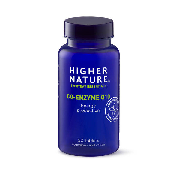 Higher Nature Co-Enzyme Q10 supplement 90 tablets (British brand)