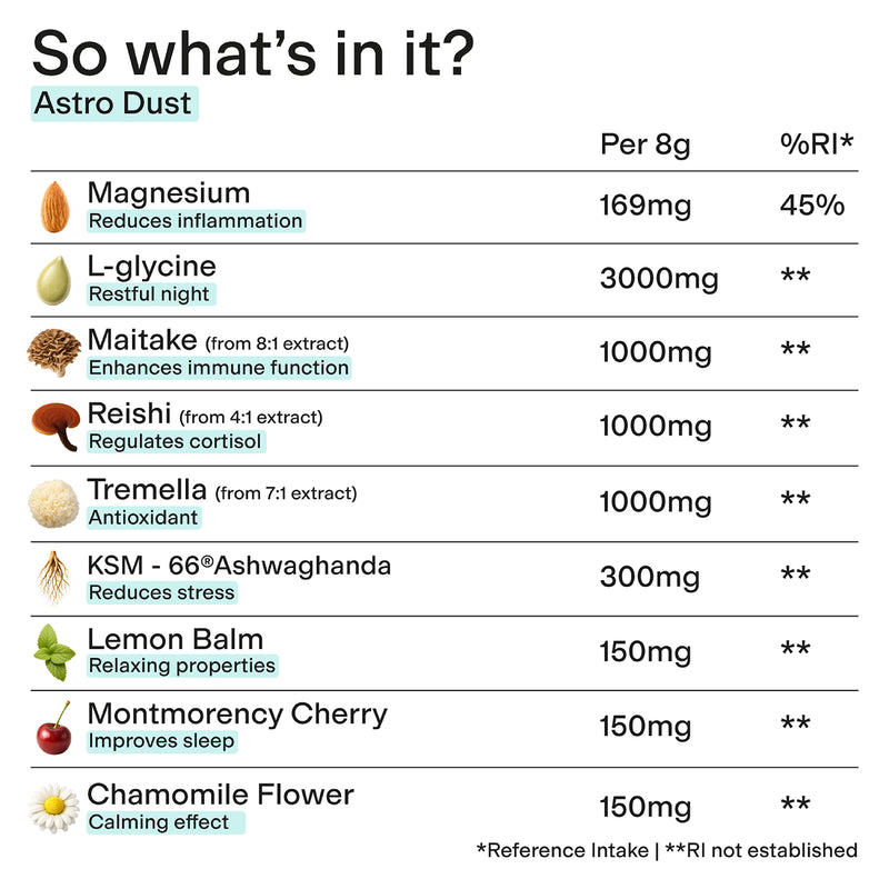 Spacegoods Astro Dust chocolate superfood powder 240g - British product