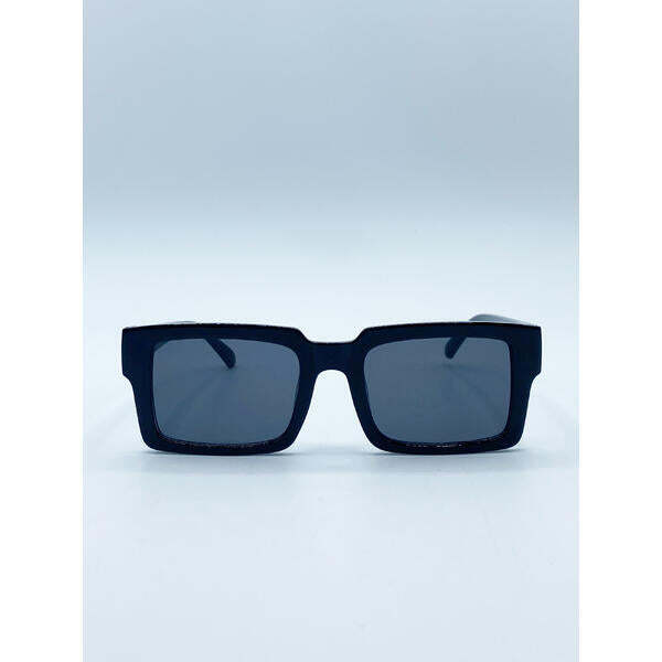 SVNX square frame sunglasses in black, UK version