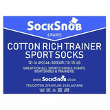 Sock Snob 6 Pairs Cotton Rich Trainer Socks 6-11 UK GOODS Superdrug   