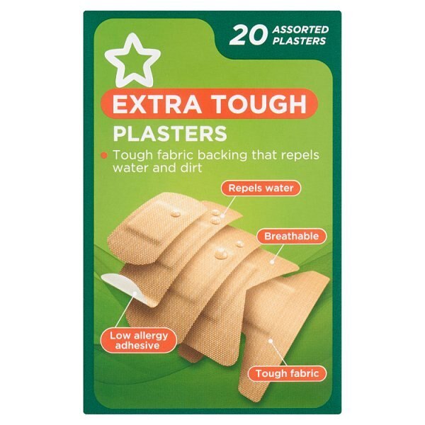 Superdrug Extra Tough Fabric Plasters X 20 GOODS Superdrug   