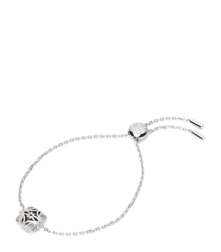 LOEWE sterling silver Bombé Anagram bracelet, imported from the UK