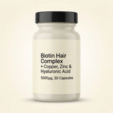 Holland & Barrett biotin hair complex high strength 30 capsules, imported from the UK