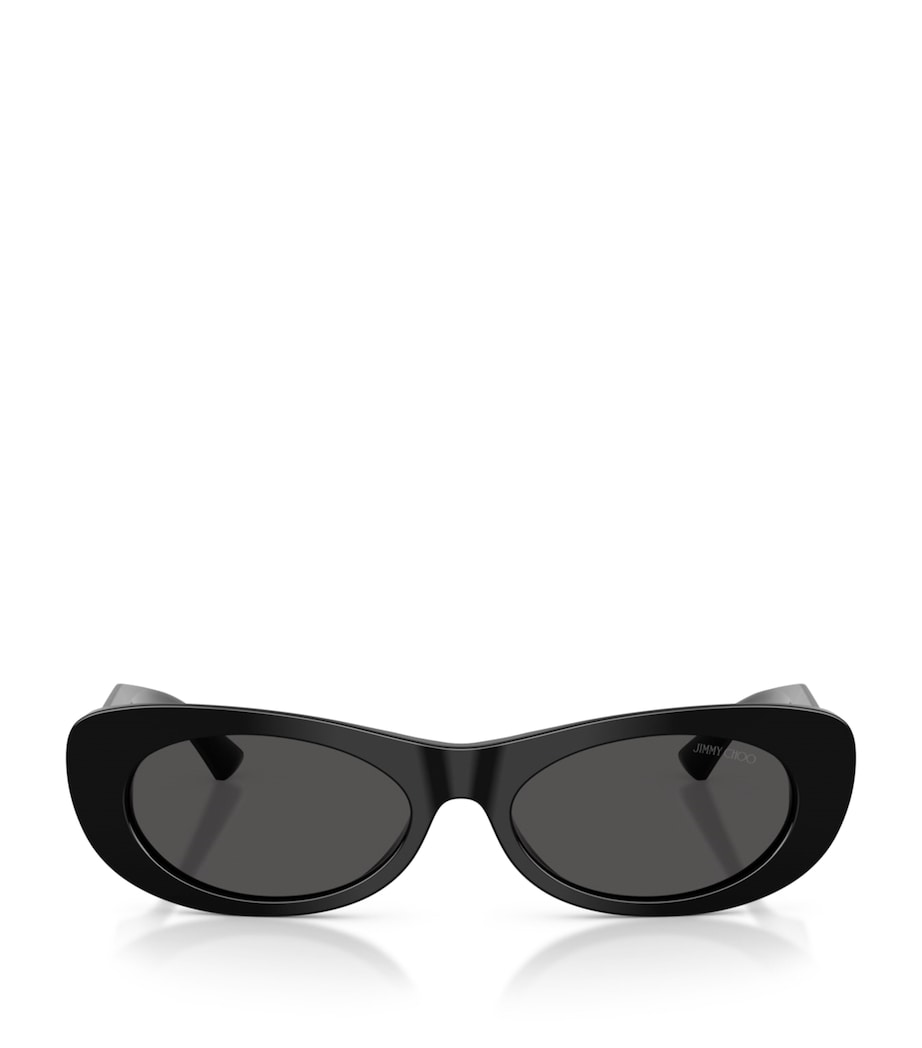 Jimmy Choo Oval Logo Sunglasses acetate frame (British brand)