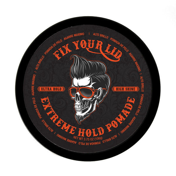 Fix Your Lid extreme hold high shine pomade 106g, UK version