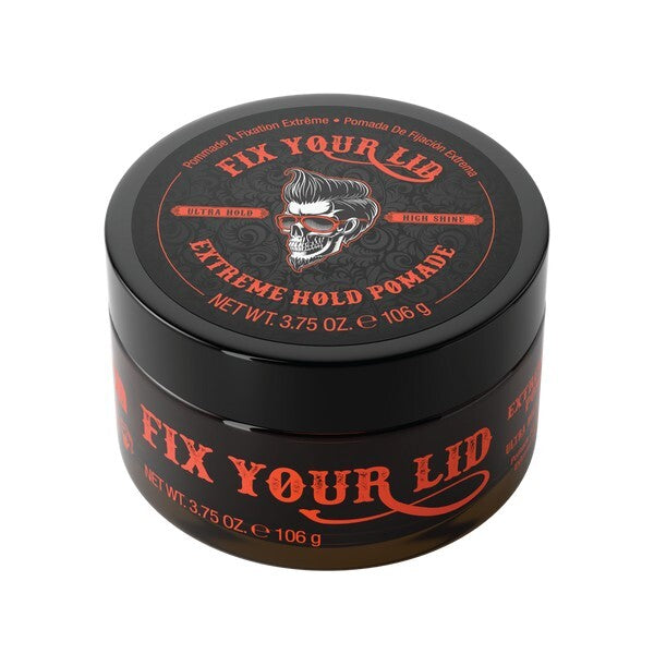 Fix Your Lid extreme hold high shine pomade 106g, UK version