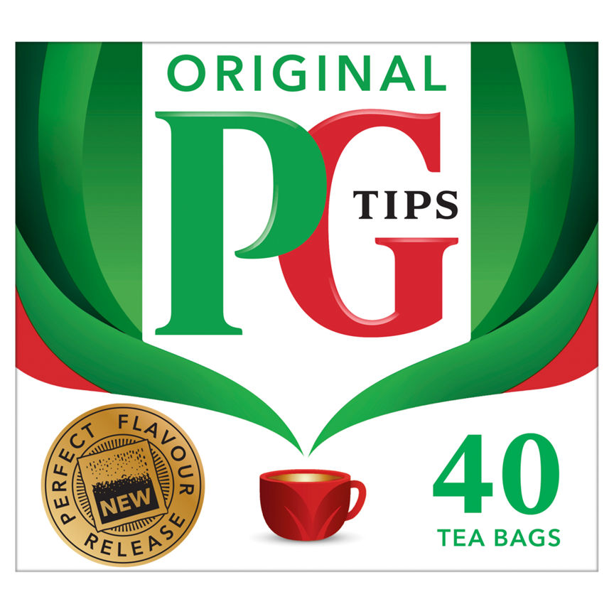 PG Tips 40 Original Tea Bags 116g GOODS ASDA   