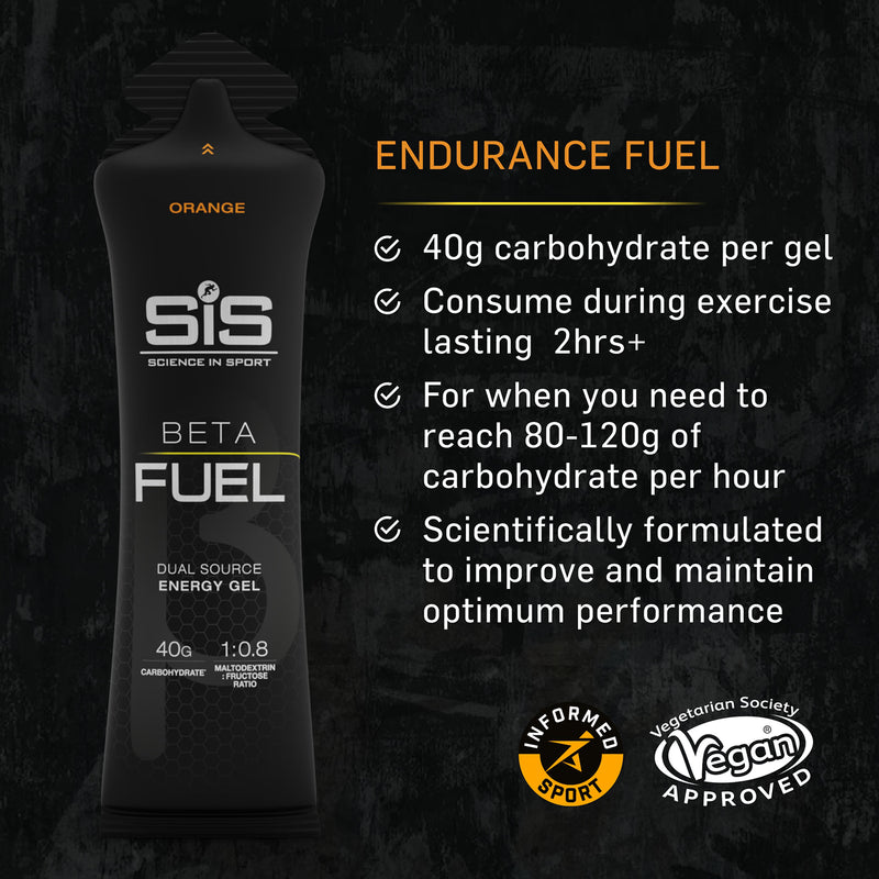 SiS Beta Fuel Energy Gel Orange 40g - British product