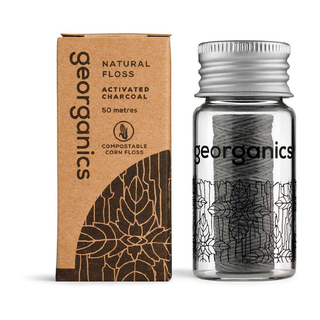 Georganics Natural PLA Floss - Activated Charcoal 50 Meters