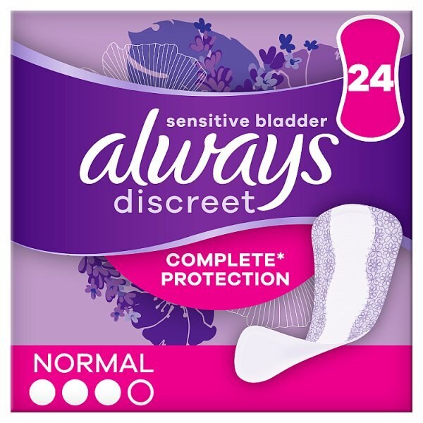 Always Discreet Incontinence Liners Normal 24 GOODS Superdrug   