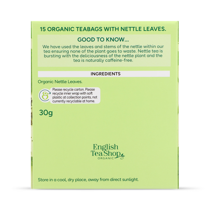 Holland & Barrett Nettle Tea Organic 15 Tea Bags, UK version