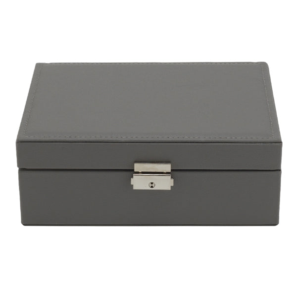 Livingandhome lockable faux leather jewellery organizer - British product