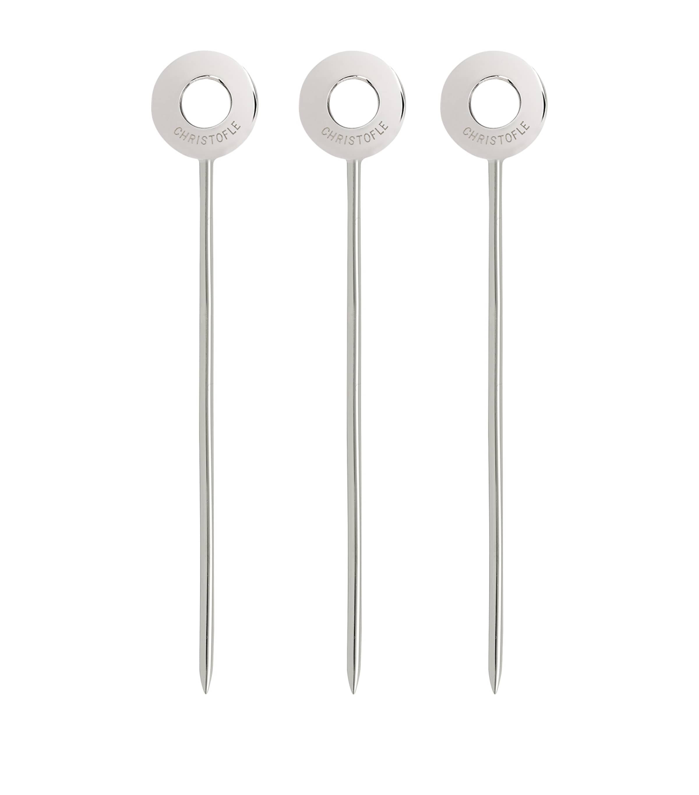 Christofle stainless steel cocktail picks set of 6 - British product